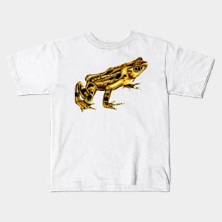 Golden frog colour illustration Kids T-Shirt